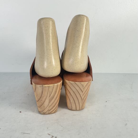 beek Red Leather Clogs - Picture 4 of 6